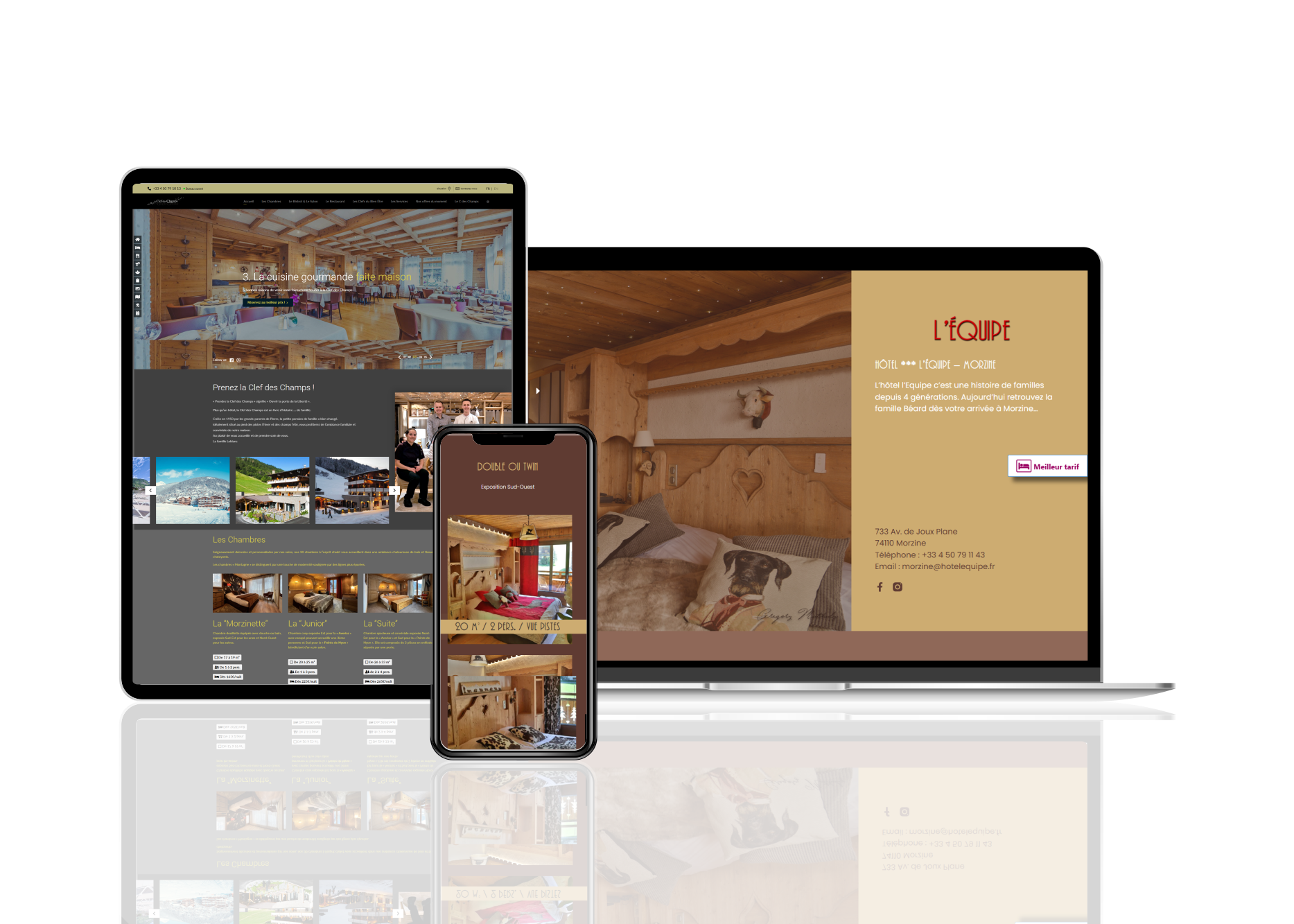 web création et webdesign pour hôtels
